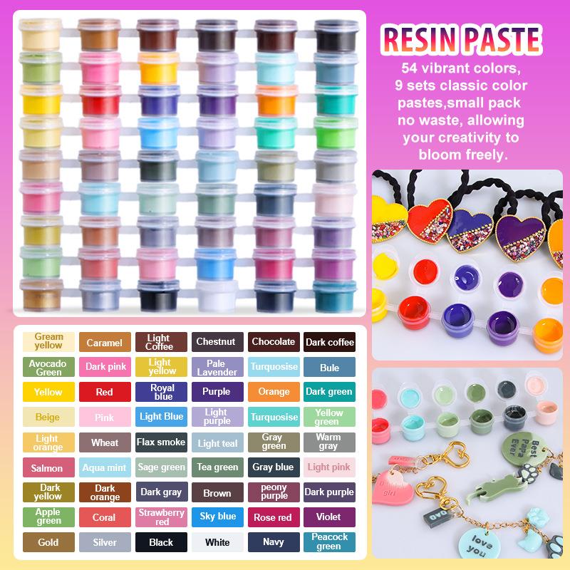 Resin Pigment Set - 6 renk/Set Macun Pigment UV Reçine