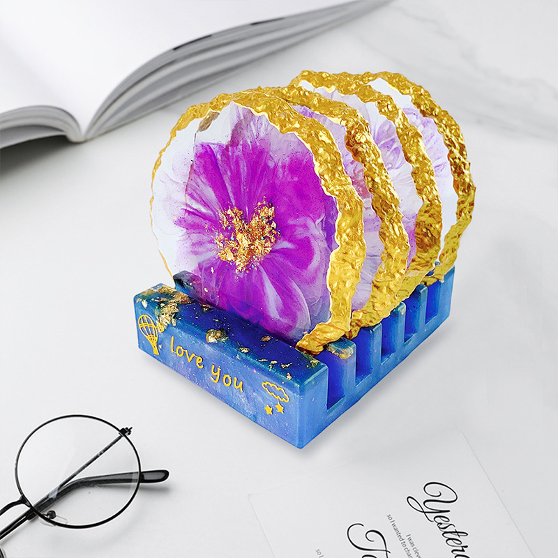 DM413 Drusy Coaster Reçine Kal - Serving Tray Mold incelemesi ve fiyatı