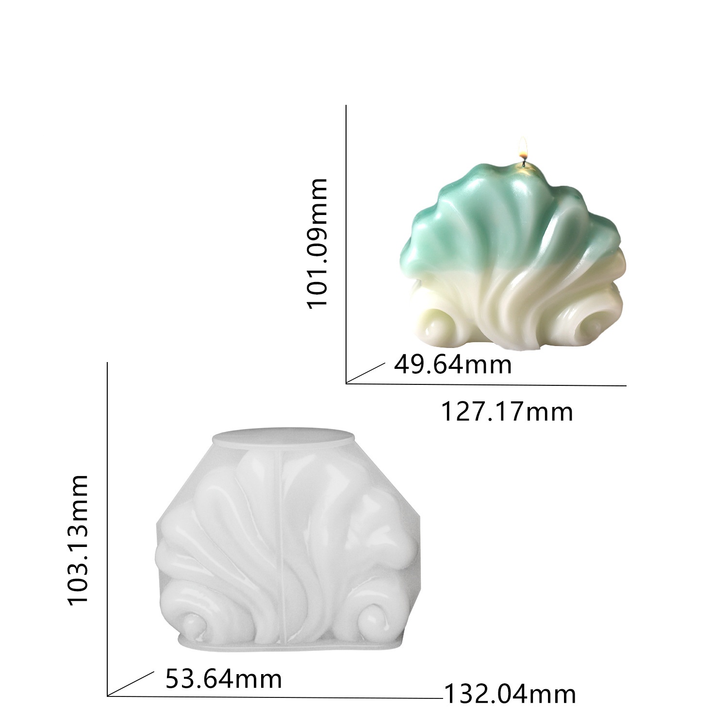 Okyanus Kabuğu Mum Silikon Kal - Resin Ocean Wave Mold incelemesi ve fiyatı
