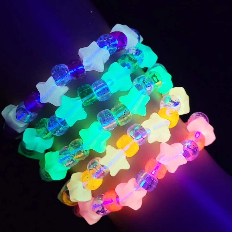 5'li Glow yıldız kandi bilezik - Resin Glitter Pack incelemesi ve fiyatı